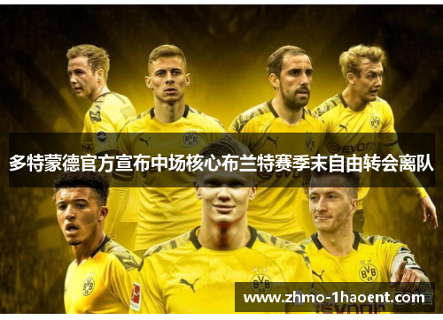 多特蒙德官方宣布中场核心布兰特赛季末自由转会离队